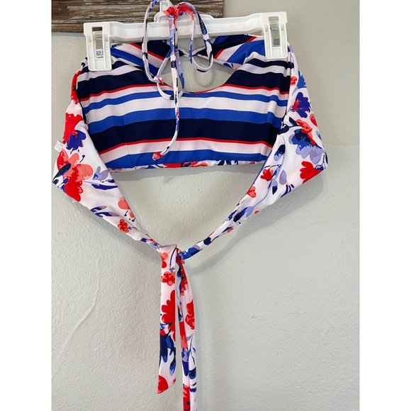 Women's La Vie En Rose Aqua Medium Swim Top - Picture 2 of 5